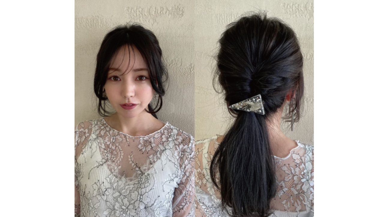 おうちで覚える春の簡単スタイリング♡ダブルくるりんぱポニー