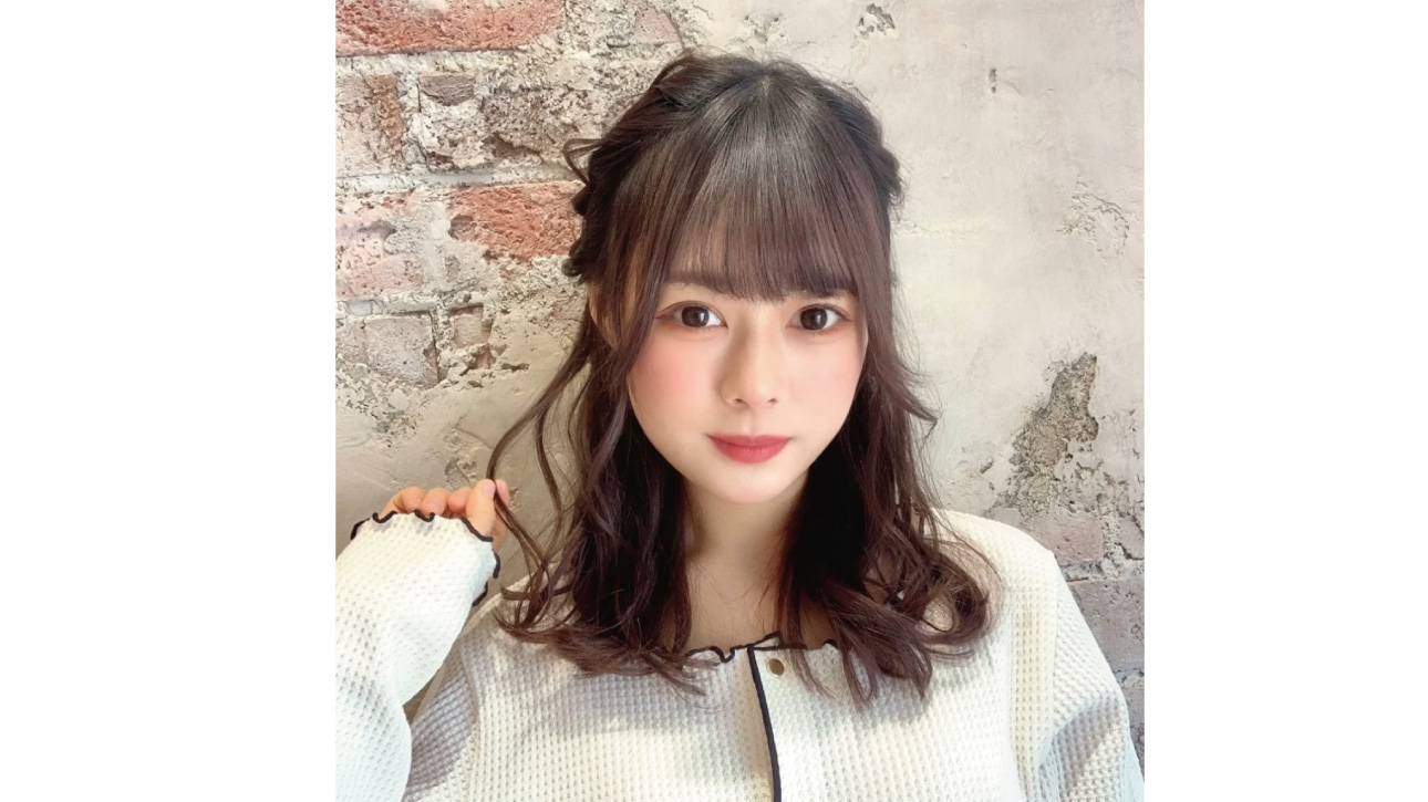花見で可愛くセルフアレンジ♡ハーフアップスタイル