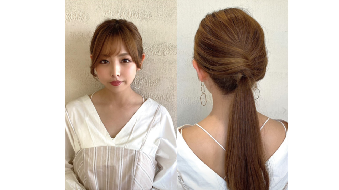 おうちで覚える春の簡単スタイリング♡こなれひねりポニー