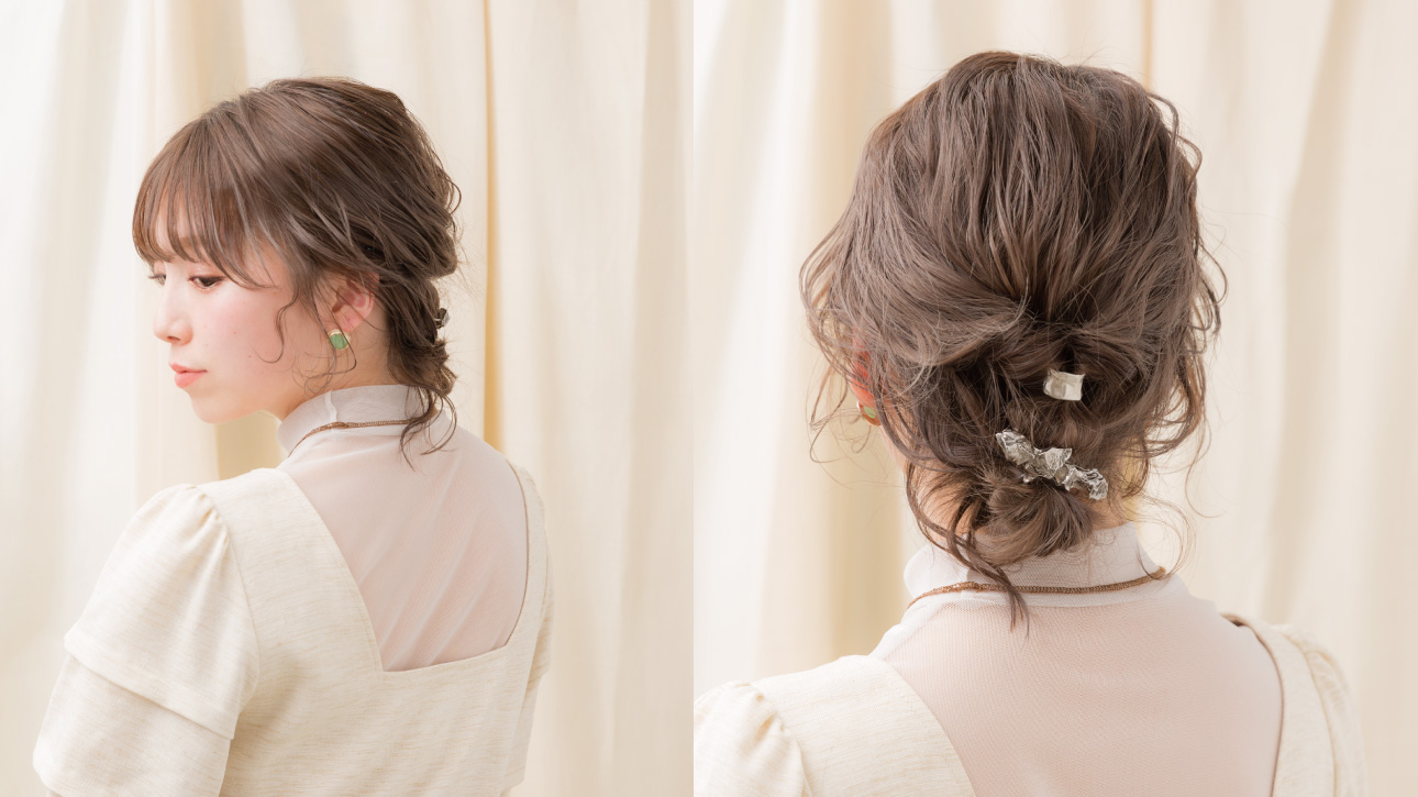 ボブでもできる！くるりんぱで“こなれ”ヘアアレンジ