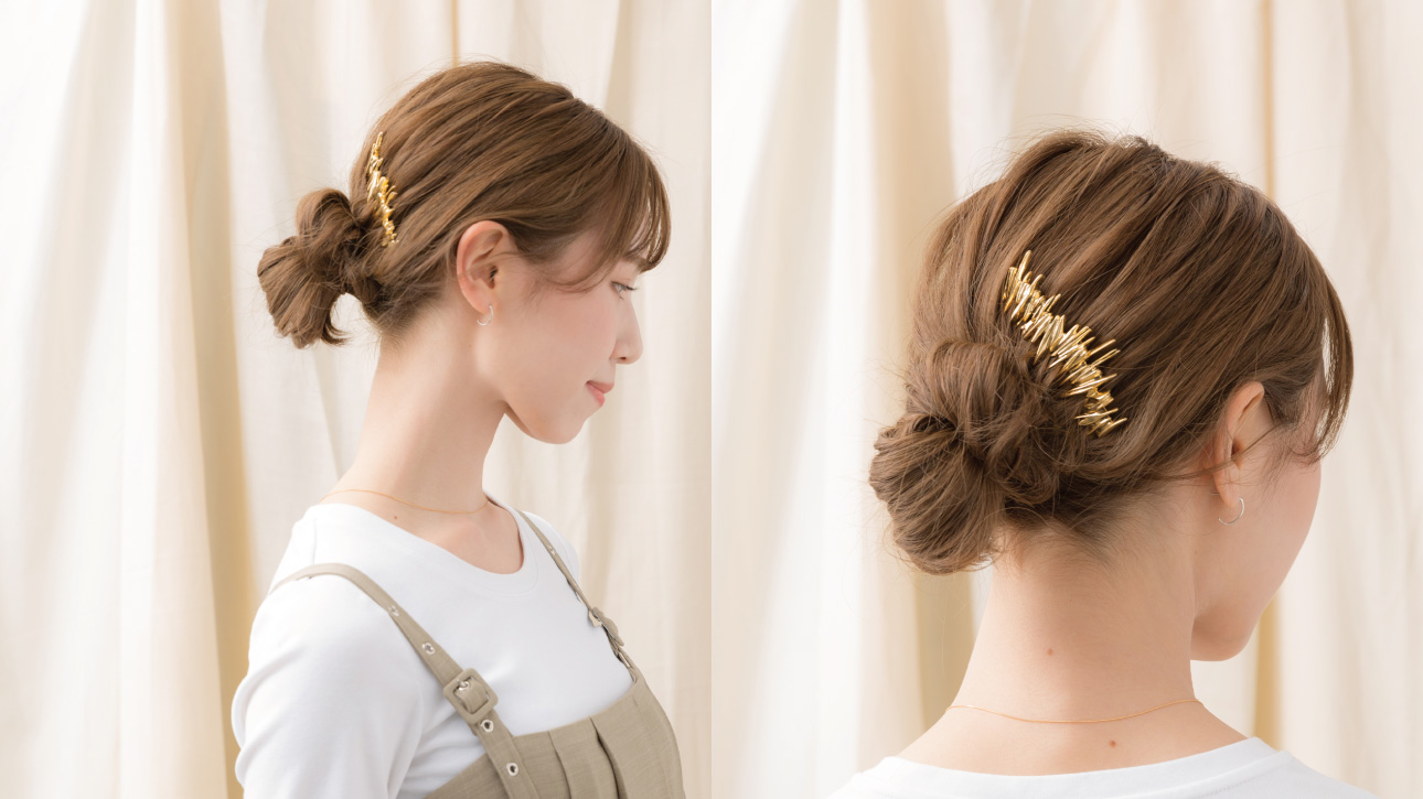 【ロングヘア】お出かけにもオフ日にも♡ニュアンスまとめ髪アレンジ